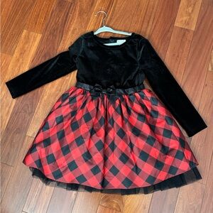 Black and Red Plaid Dress